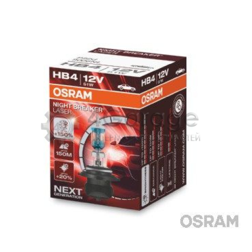 OSRAM 9006NL Лампа накаливания фара дальнего света NIGHT BREAKER® LASER next generation