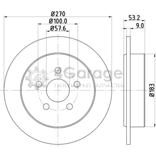 MINTEX MDC1330 Тормозной диск в Красноярске