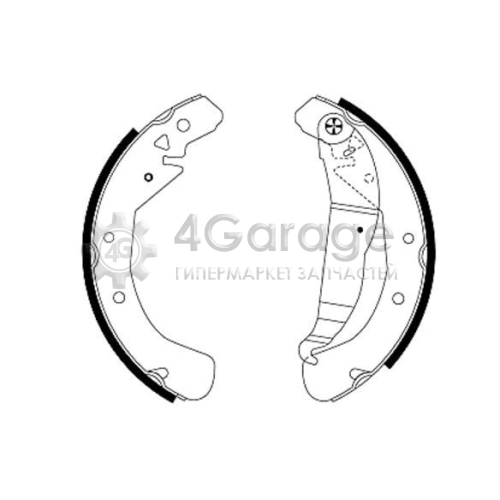 Комплект тормозных колодок Shoe Kit MINTEX MSK158 в Нижнем Новгороде