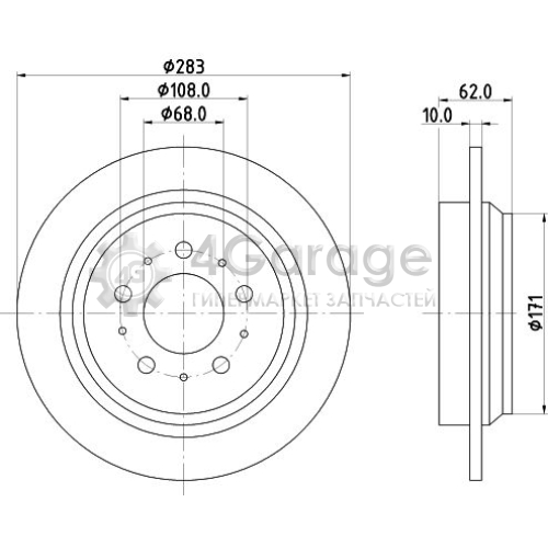 MINTEX MDC1352 Тормозной диск в Красноярске