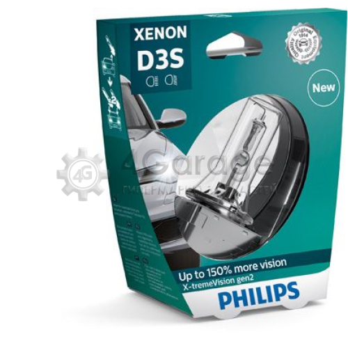 PHILIPS 42403XV2S1 Лампа накаливания фара дальнего света Xenon X tremeVision gen2