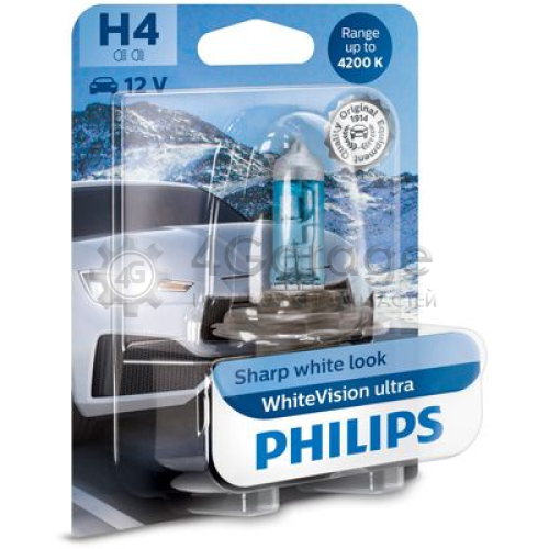 PHILIPS 12342WVUB1 Лампа накаливания фара дальнего света WhiteVision ultra