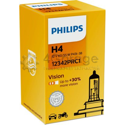 PHILIPS 12342PRC1 Лампа накаливания фара дальнего света Vision