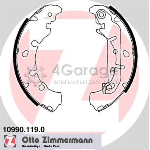 Комплект тормозных колодок ZIMMERMANN 109901190 в Ростове-на-Дону