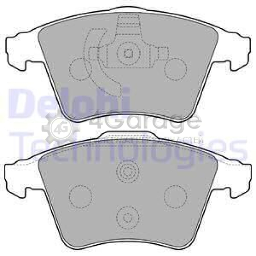 DELPHI LP2225 Комплект тормозных колодок дисковый тормоз