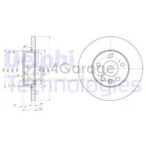 Тормозной диск DELPHI BG3415 в Москве