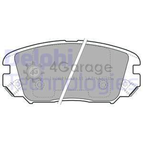 DELPHI LP1974 Комплект тормозных колодок дисковый тормоз