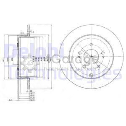 Тормозной диск DELPHI BG4035 в Москве