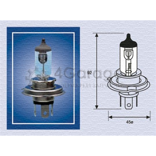Лампа накаливания фара дальнего света STANDARD MAGNETI MARELLI 002156100000 в Нижнем Новгороде