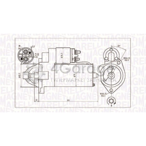 MAGNETI MARELLI 063720624010 Стартер