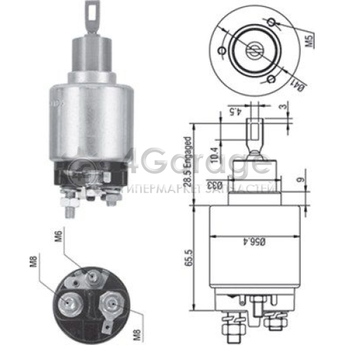 MAGNETI MARELLI 940113050271 Тяговое реле стартер