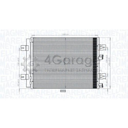 MAGNETI MARELLI 350203765000 Конденсатор кондиционер в Красноярске