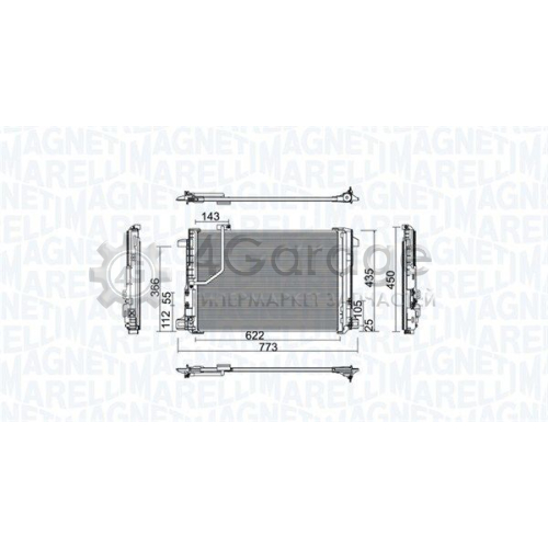 Конденсатор кондиционер MAGNETI MARELLI 350203755000 в Ростове-на-Дону