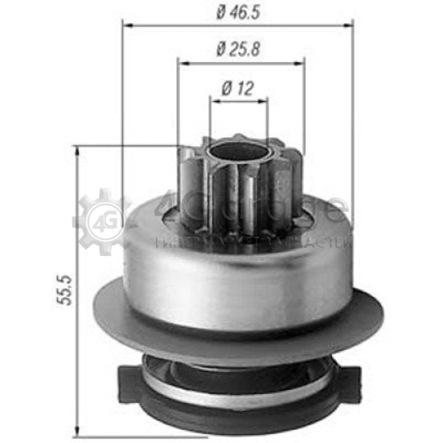 MAGNETI MARELLI 940113020256 Ведущая шестерня стартер