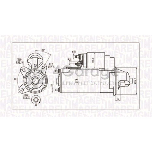 MAGNETI MARELLI 063721396010 Стартер