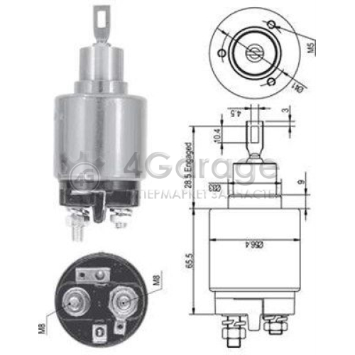 MAGNETI MARELLI 940113050126 Тяговое реле стартер