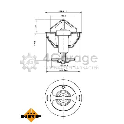 Термостат, охлаждающая жидкость - EASY FIT NRF 725200 в Нижнем Новгороде