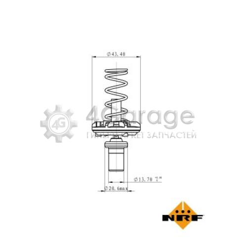 Термостат, охлаждающая жидкость - EASY FIT NRF 725049 в Нижнем Новгороде