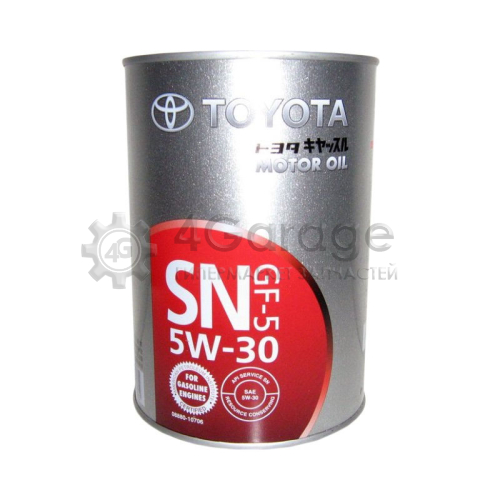 Масло моторное синтетическое TOYOTA SN 5W 30 1л 08880 10706 TOYOTA/LEXUS 0888010706 в Ростове-на-Дону