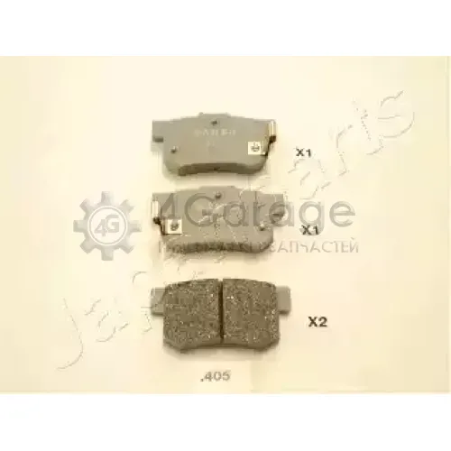 Колодки задн.диск. Accord CB3/7 Civic Legend Prelude 90 > JAPANPARTS PP405AF в Нижнем Новгороде