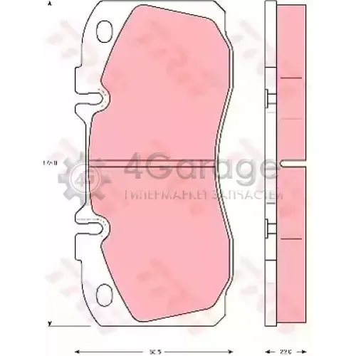 TRW GDB5068 Колодки передние IVECO DAILY IV V EUROCARGO GDB5068