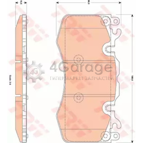 TRW GDB1834 Колодки передние LAND ROVER DISCOVERY IV RANGE ROVER III IV SPORT GDB1834