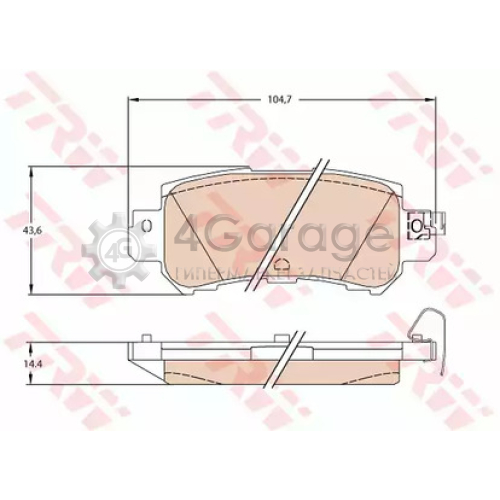 TRW GDB3539 Колодки задние MAZDA CX 5 (KE GH) GDB3539