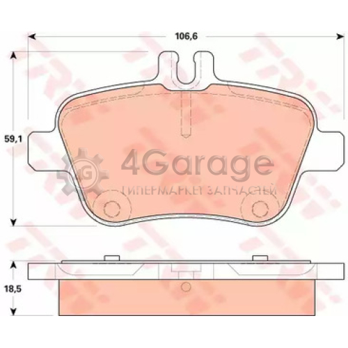 TRW GDB1920 Колодки задние MERCEDES W176 W246 C117 X156 R172 GDB1920