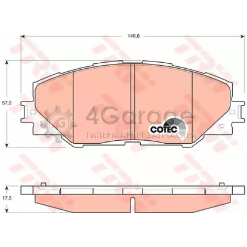 TRW GDB3424 Колодки торм.пер.