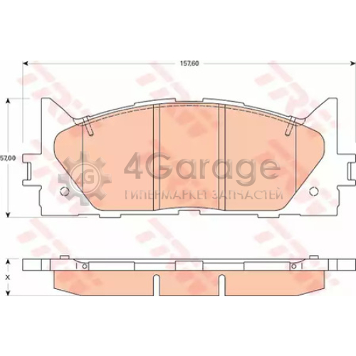 TRW GDB3429 Колодки передние TOYOTA CAMRY (V40 V50) LEXUS ES250 350 GDB3429