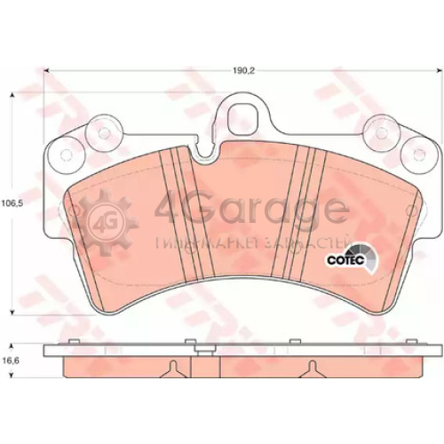 TRW GDB1548 Колодки передние AUDI Q7 (4L) VW TOUAREG (7L_) GDB1548