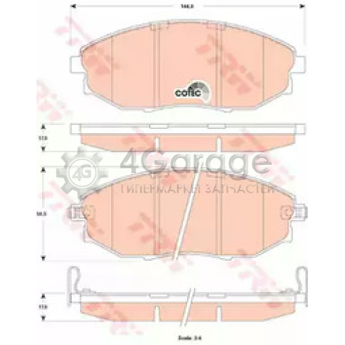 Колодки передние CHEVROLET EPICA 06 GDB4179 TRW GDB4179 в Нижнем Новгороде