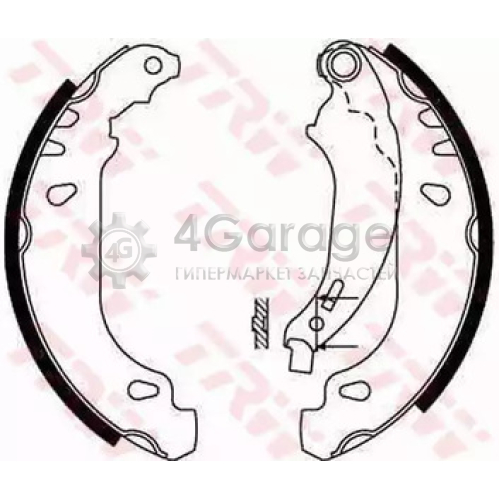 TRW GS8642 Колодки барабанные PEUGEOT 206 GS8642 в Красноярске