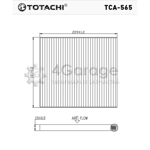 TOTACHI TCA565 TOTACHI TCA 565 97133 4L000 CU 21 008 в Красноярске