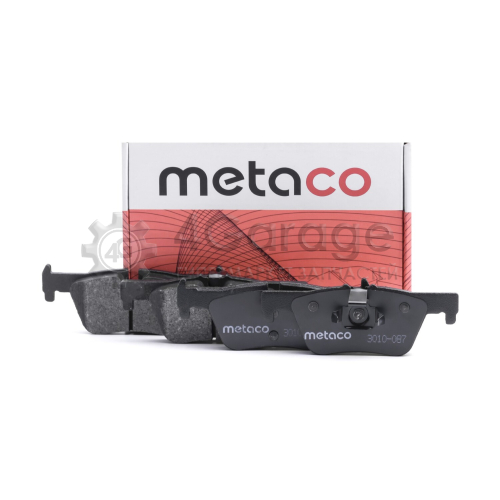 METACO 3010087 Колодки тормозные задние дисковые в Красноярске