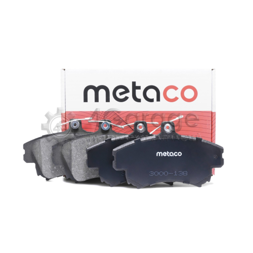METACO 3000138 Колодки тормозные передние к-кт в Красноярске