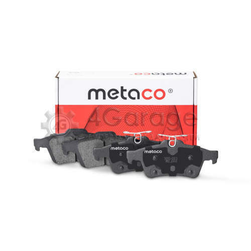 METACO 3010003 Колодки тормозные задние дисковые к-кт