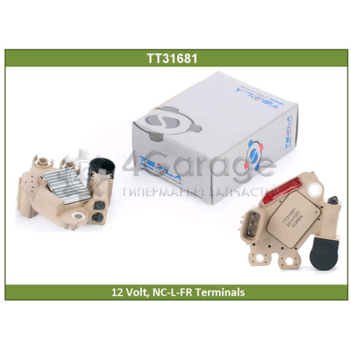 Регулятор TT 12 Volt, Volt Set 14.5V, NC-L-FR Terminals (2009-07) Hyundai СМОТРИ M550 TESLA TECHNICS TT31681 в Москве