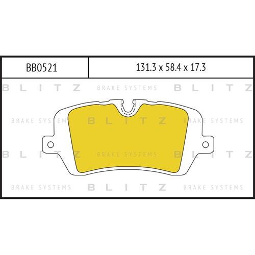 BLITZ BB0521 Колодки тормозные задние