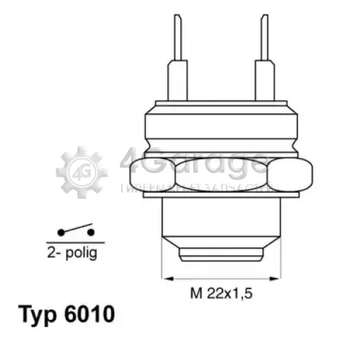Датчик включения вентилятора WAHLER 601095D в Москве