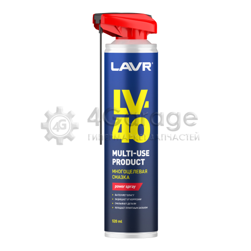 LAVR LN1453 LAVR Смазка многоцелевая LV-40, 520 мл