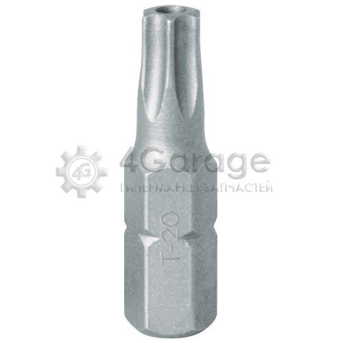 Вставка (бита) торцевая 1/4" TORX T20 L = 25 с отверстием KING TONY 102520U в Москве