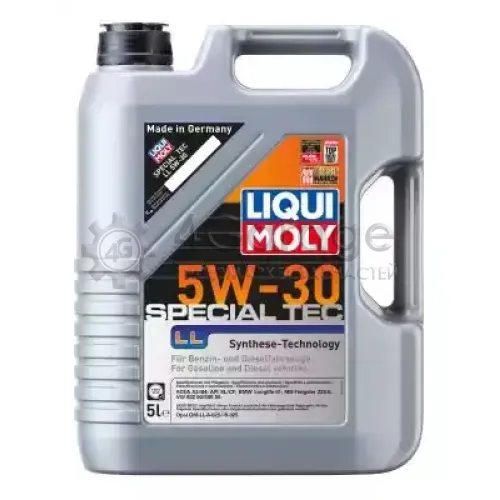 LIQUI MOLY 2448 LIQUI MOLY Special Tec LL 5W30 5L МАСЛО МОТОРНОЕ\ ACEA A3/B4 API CF/SL BMW LL 01 MB 229.5 VW 502