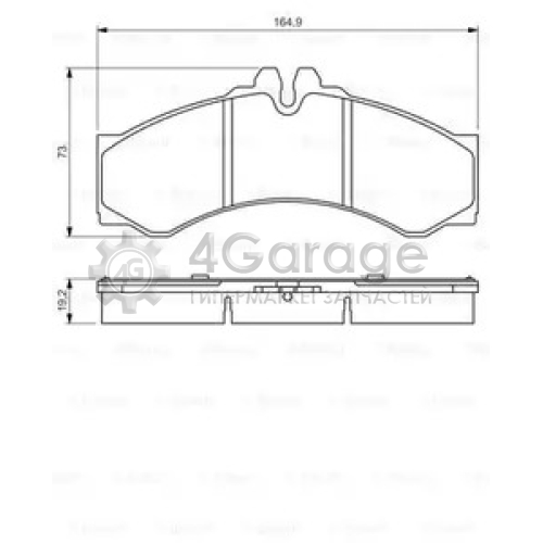 BOSCH 0986424832 Тормозные колодки 0986424832