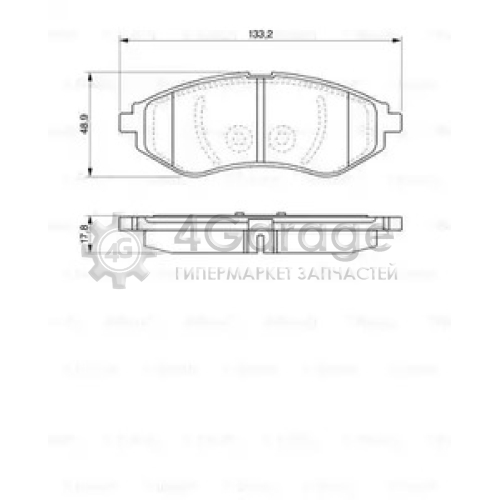 BOSCH 0986424818 Тормозные колодки 0986424818