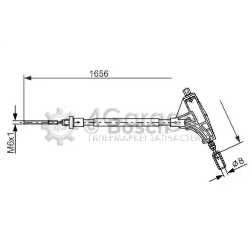 BOSCH 1987477871 Трос ручного тормоза