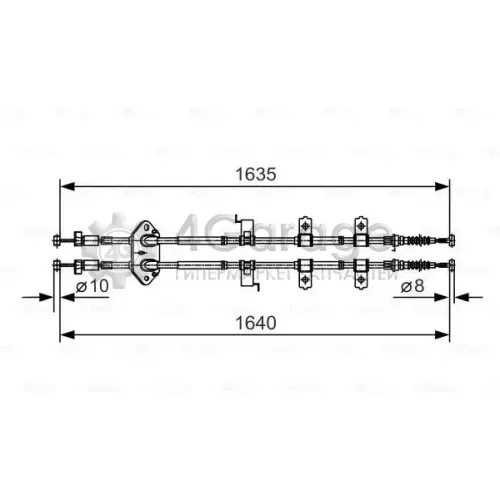 BOSCH 1987482054 Трос ручного тормоза