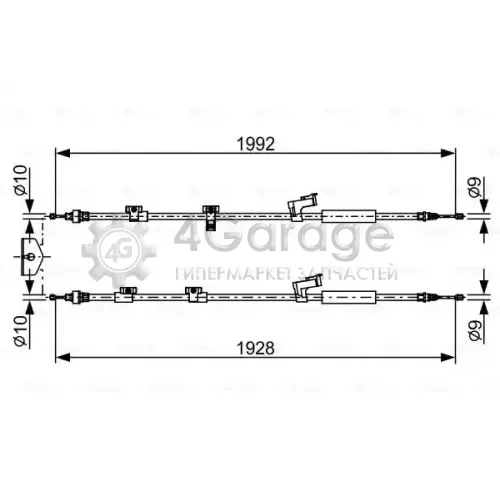 BOSCH 1987482494 ТОРМОЗНОЙ ТРОС