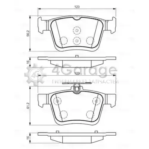 BOSCH 0986494659 Колодки тормозные дисковые 0986494659