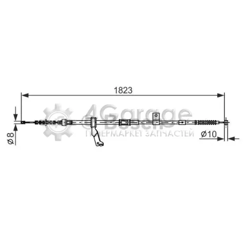 BOSCH 1987482297 Трос ручного тормоза R